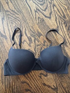 Skims Black Push-Up T-Shirt Bra